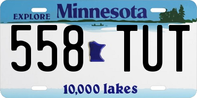 MN license plate 558TUT