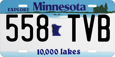 MN license plate 558TVB
