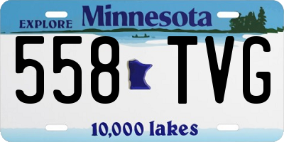 MN license plate 558TVG