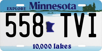 MN license plate 558TVI