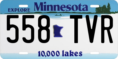 MN license plate 558TVR