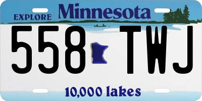 MN license plate 558TWJ