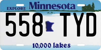 MN license plate 558TYD
