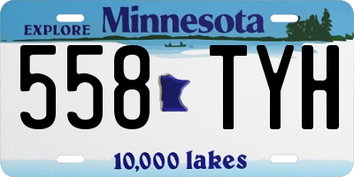 MN license plate 558TYH