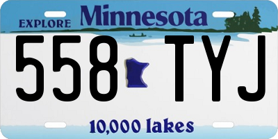 MN license plate 558TYJ