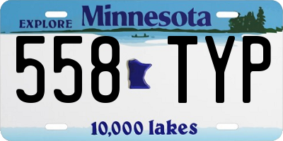 MN license plate 558TYP