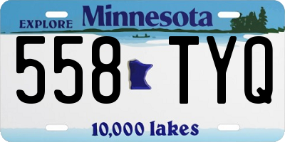 MN license plate 558TYQ