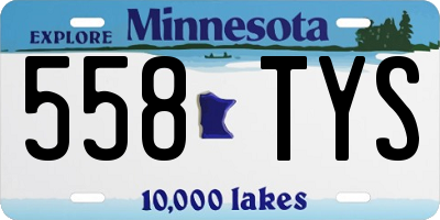 MN license plate 558TYS