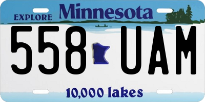 MN license plate 558UAM