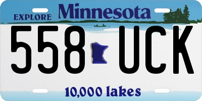 MN license plate 558UCK