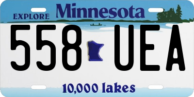 MN license plate 558UEA
