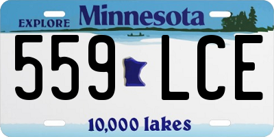 MN license plate 559LCE