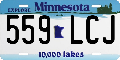 MN license plate 559LCJ