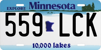 MN license plate 559LCK