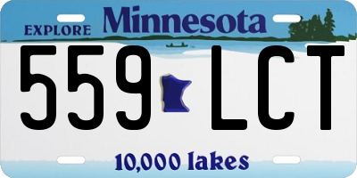 MN license plate 559LCT