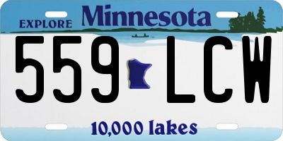 MN license plate 559LCW