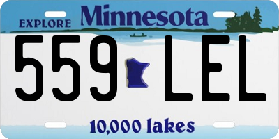 MN license plate 559LEL