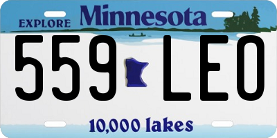 MN license plate 559LEO