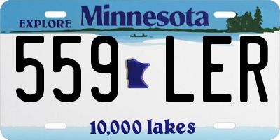 MN license plate 559LER