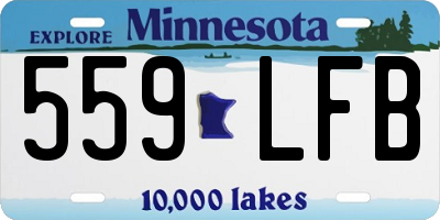 MN license plate 559LFB