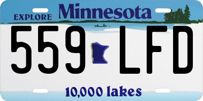 MN license plate 559LFD