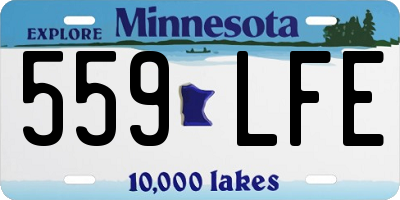 MN license plate 559LFE