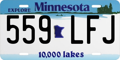 MN license plate 559LFJ