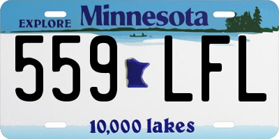 MN license plate 559LFL