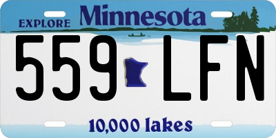 MN license plate 559LFN