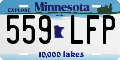 MN license plate 559LFP