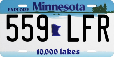 MN license plate 559LFR