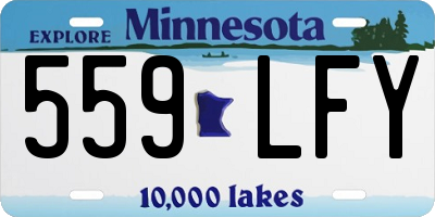 MN license plate 559LFY