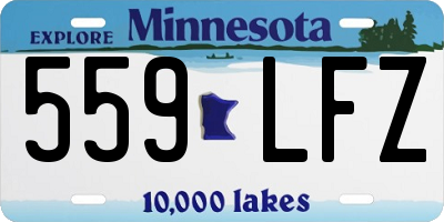 MN license plate 559LFZ