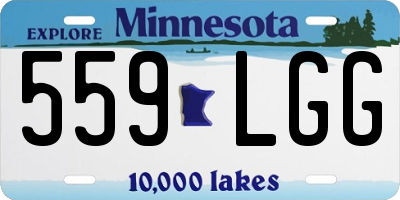 MN license plate 559LGG