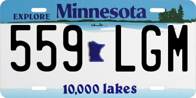 MN license plate 559LGM