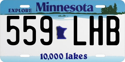 MN license plate 559LHB