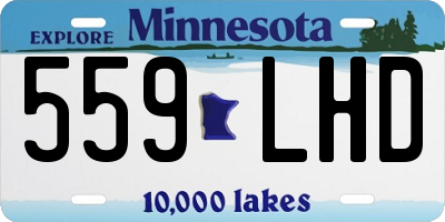 MN license plate 559LHD