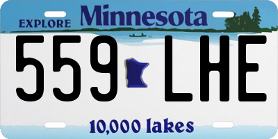 MN license plate 559LHE