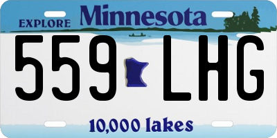 MN license plate 559LHG
