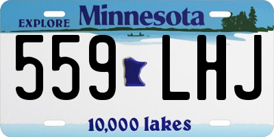 MN license plate 559LHJ