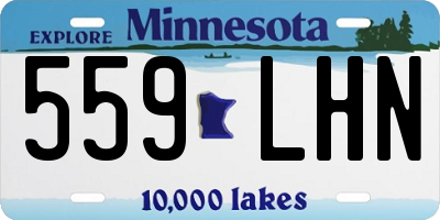 MN license plate 559LHN