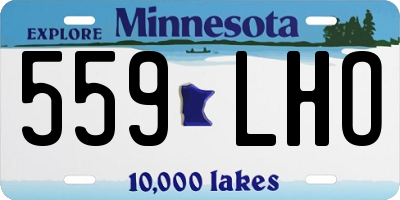 MN license plate 559LHO