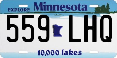 MN license plate 559LHQ