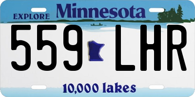 MN license plate 559LHR