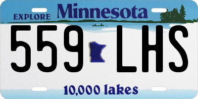 MN license plate 559LHS