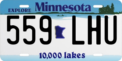 MN license plate 559LHU