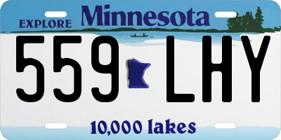 MN license plate 559LHY
