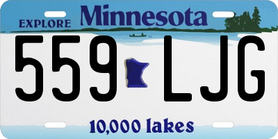 MN license plate 559LJG