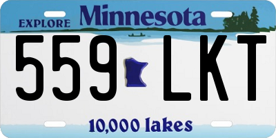 MN license plate 559LKT