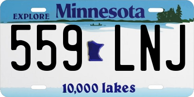 MN license plate 559LNJ